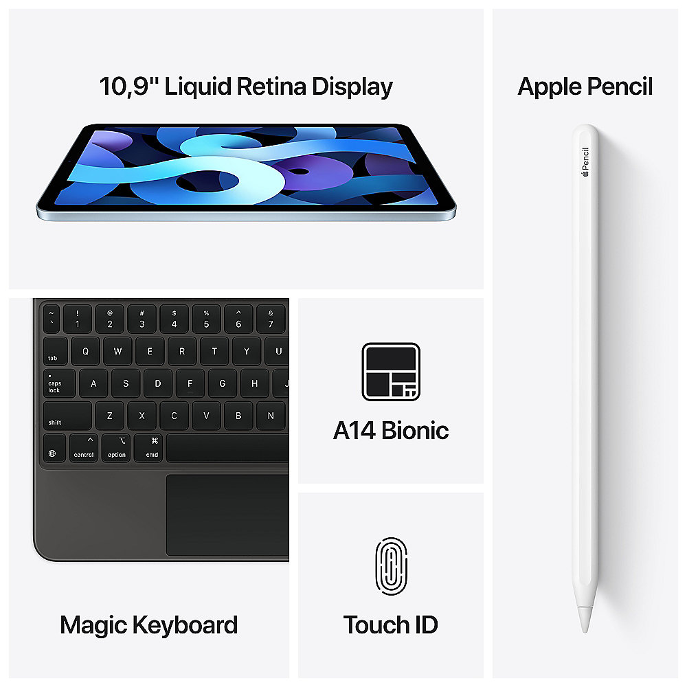 Apple iPad Air 10,9" 2020 Wi-Fi 64 GB Roségold MYFP2FD/A