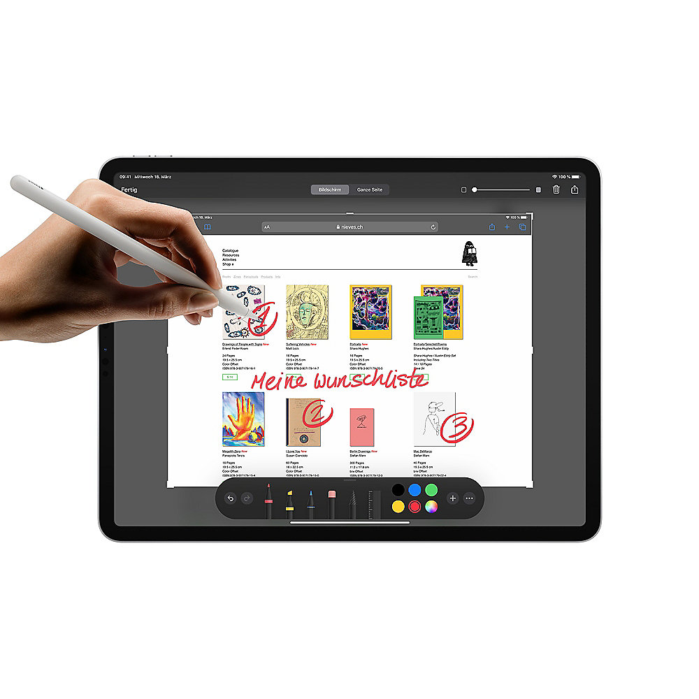 Apple iPad Pro 12,9" 2020 Wi-Fi 128 GB Space Grau MY2H2FD/A