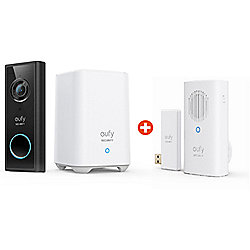 eufy Video Doorbell 2K batteriebetrieben inkl. Homebase 2 + Eufy Chime Klingel