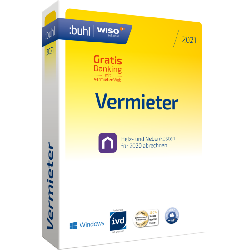 Buhl Data Service GmbH WISO Vermieter 2021 (5 WE) | 04011282002916