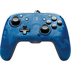 PDP Wired Controller Faceoff Deluxe + Audio Nintendo Switch blau-camouflage