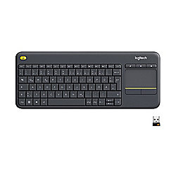 Logitech K400 Plus Kabellose Tastatur Schwarz