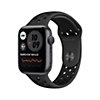 Apple Watch S6 Nike GPS 44mm Aluminium Space Grau Sportarmband Anthrazit Schwar