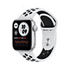 Apple Watch S6 Nike GPS 40mm Aluminium Silber Sportarmband Platinum Schwarz