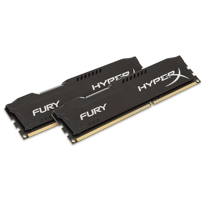 HyperX 16GB (2x8GB)  Fury schwarz DDR3-1600 CL10 RAM Kit | 00740617230413