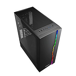 Sharkoon RGB Slider Midi-Tower ATX Gaming Geh&auml;use RGB LED, Seitenfenster Schwarz