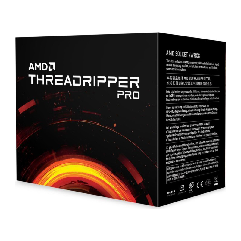 AMD  Ryzen Threadripper PRO 3995WX (64x 2.7GHz) 256MB Cache Sockel WRX8 | 00730143312936
