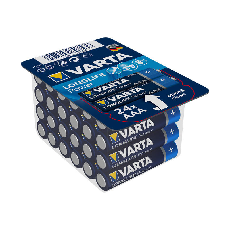 Varta  High Energy Batterie Micro AAA LR3 24er Big Box 04903 301 124 | 04008496807536