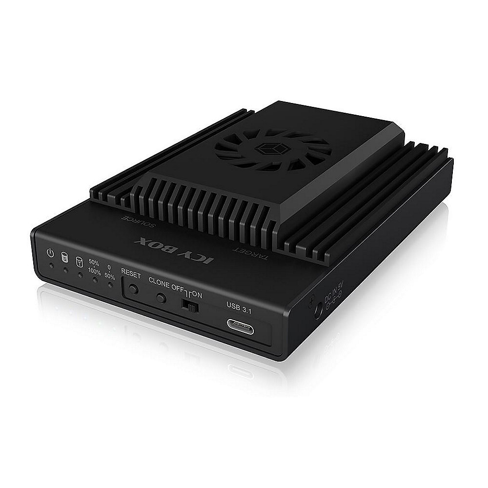 RaidSonic Icy Box IB-2912MCL-C31 USB Type-C Klonstation für M.2 NVMe SSD