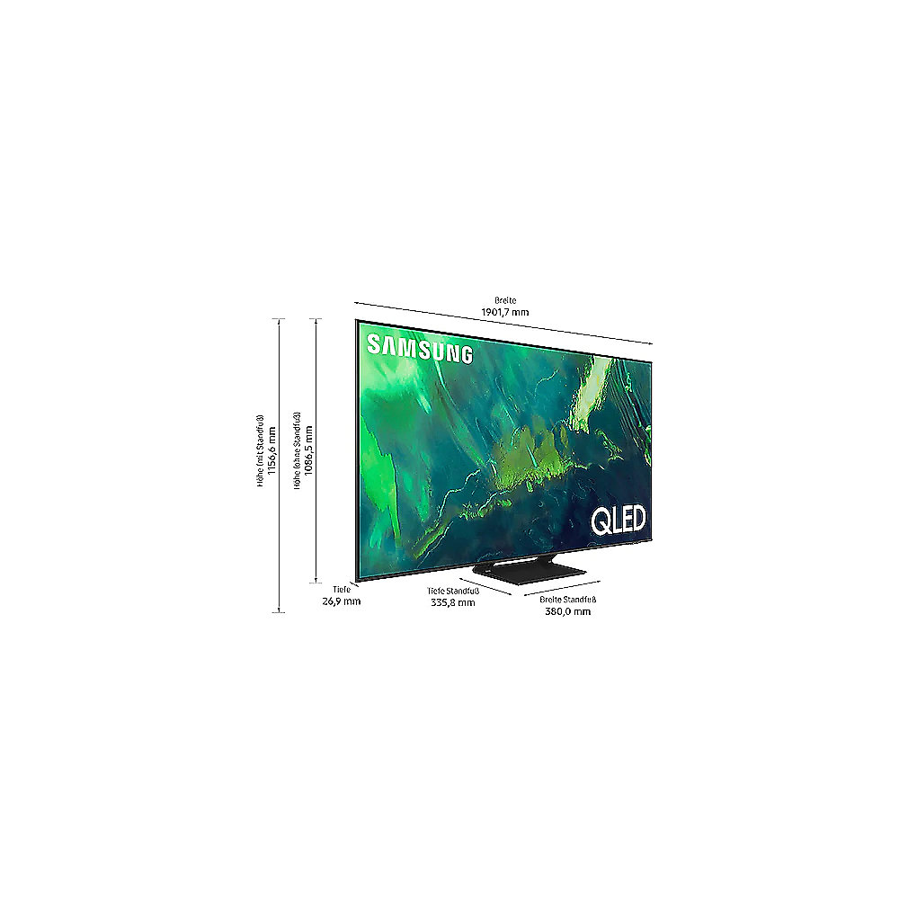 Samsung QLED GQ85Q70A 214cm 85" 4K UHD DVB-C/S2/T2-HD PQI 3400 SMART TV