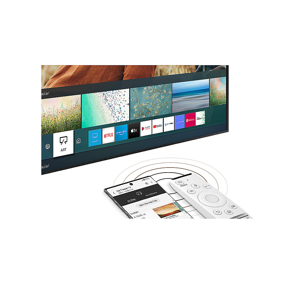 Samsung QLED The Frame GQ32LS03TCUXZG 81cm 32" DVB-C/T2 HD PQI 1000 Smart TV