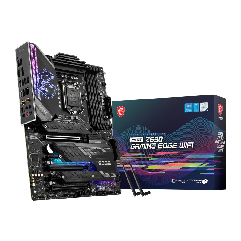 MSI  MPG Z590 GAMING EDGE WIFI ATX Mainboard Sockel 1200 M.2/WIFI/BT/USB3.2(C) | 04719072802844