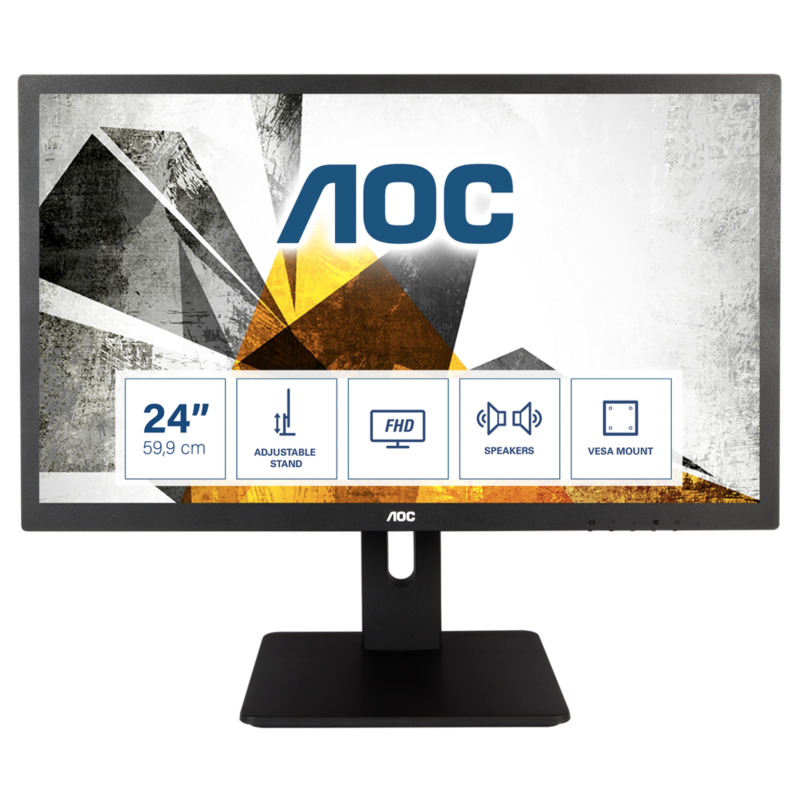 AOC  e2475Pwj 59,9cm (23,6″) 16:9 VGA/DVI/HDMI 2ms 20.000.000:1 Pivot LED LS | 04038986145527