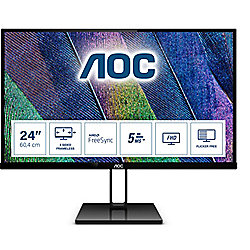 AOC 24V2Q 64,7cm (23,8&quot;) Design-Monitor 16:9 HDMI/DP 5ms FreeSync 250cd/m&sup2;