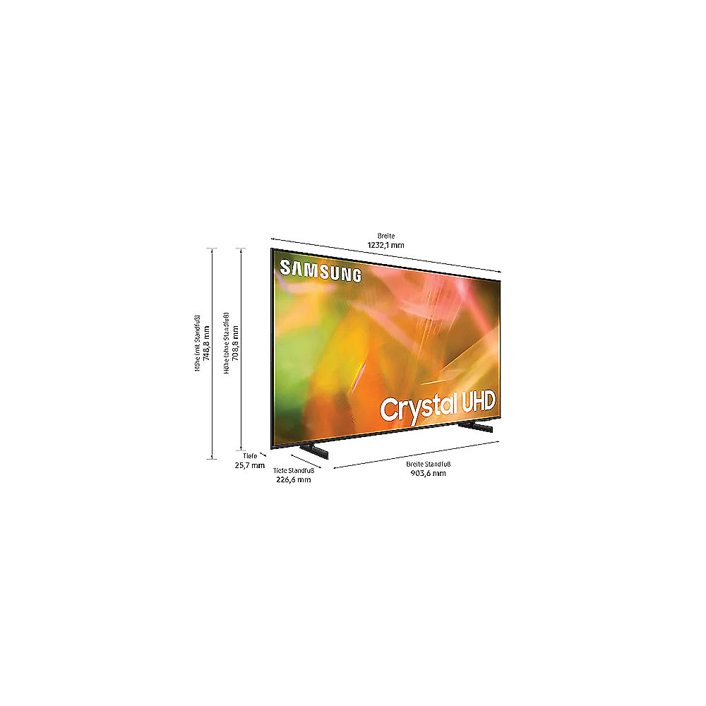 Samsung GU55AU8079U 138cm 55" UHD DVB-C/S2/T2 HD PQI 2100 SMART TV