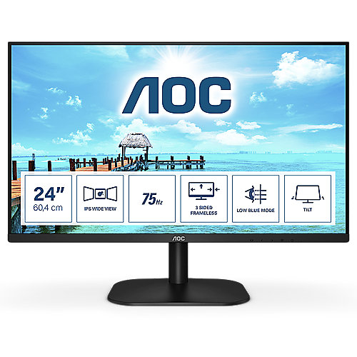 AOC 24B2XH 60,5m (23,8") Full HD IPS Monitor 16:9 VGA/HDMI 250cd/m²