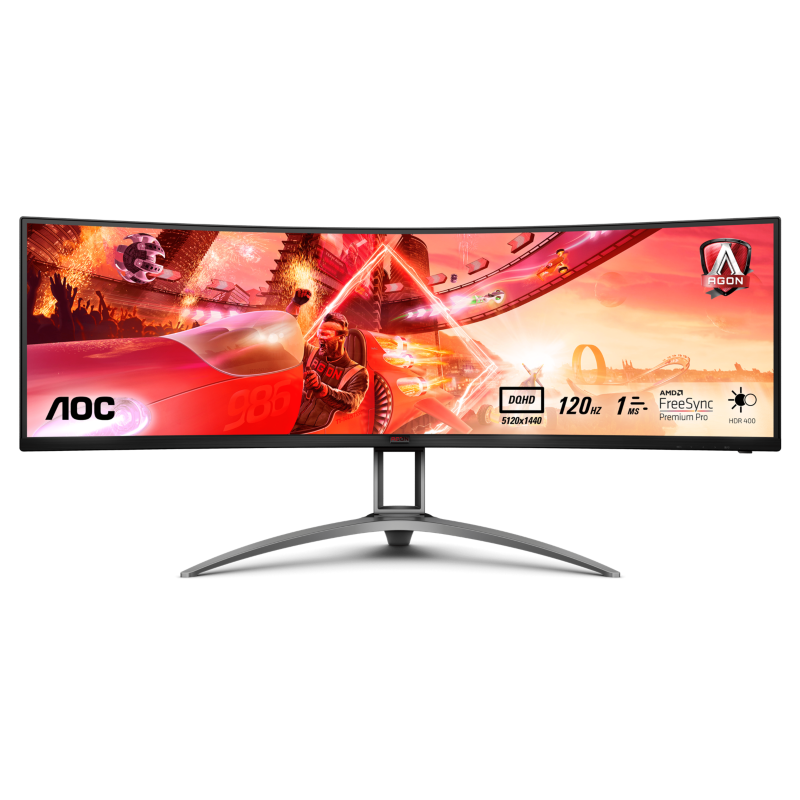 AOC  AG493UCX 124cm (49″) DQHD Gaming Monitor HDMI/DP/USB-C FreeSync 120Hz 1ms | 04038986119634