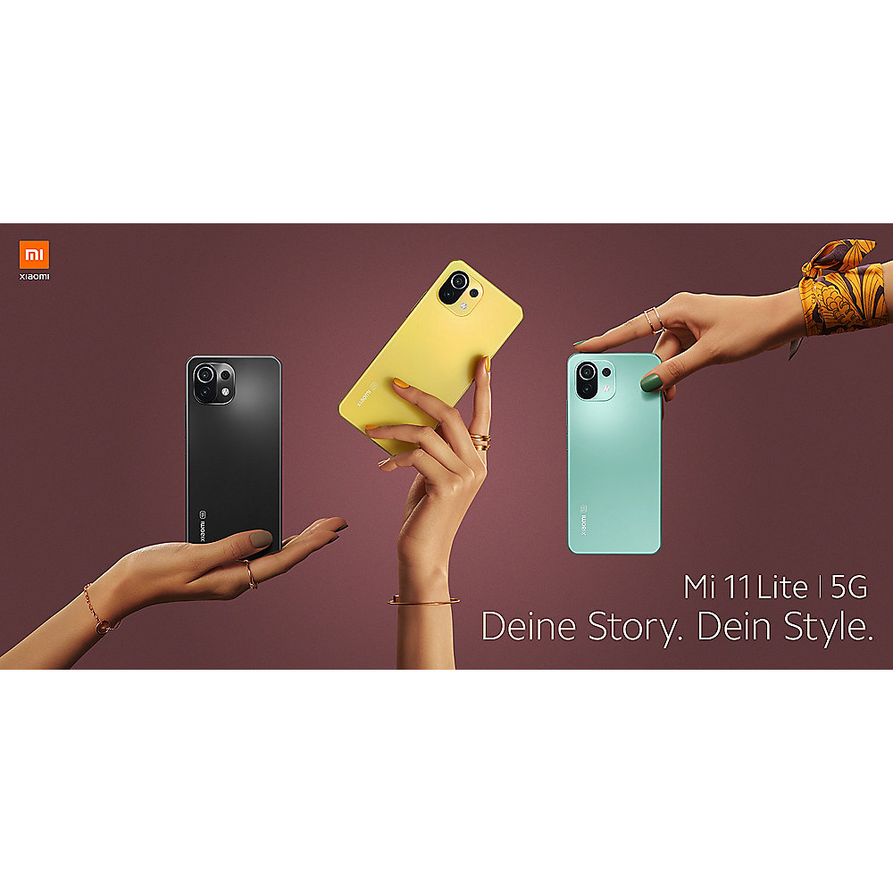 Xiaomi Mi 11 Lite 5G 8/128GB LTE Dual-SIM Smartphone truffle black EU