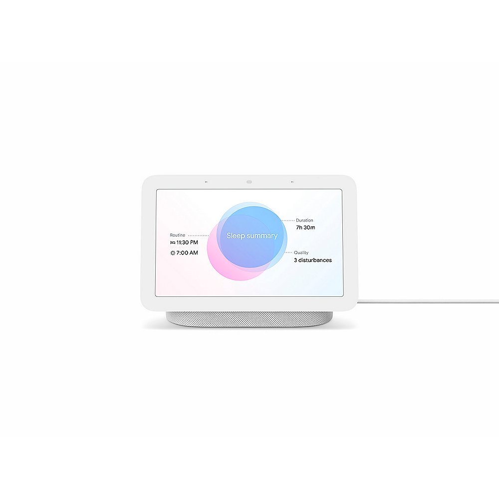Google Nest Hub (2. Generation) Kreide - Smart Display mit Sprachsteuerung