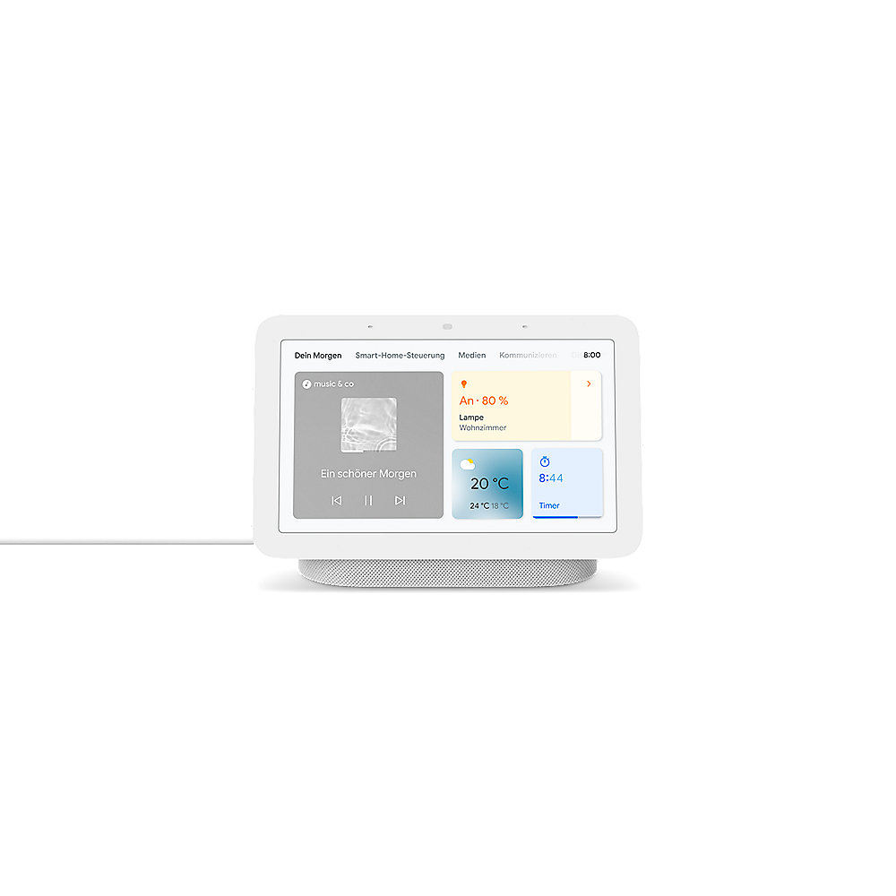 Google Nest Hub (2. Generation) Kreide - Smart Display mit Sprachsteuerung
