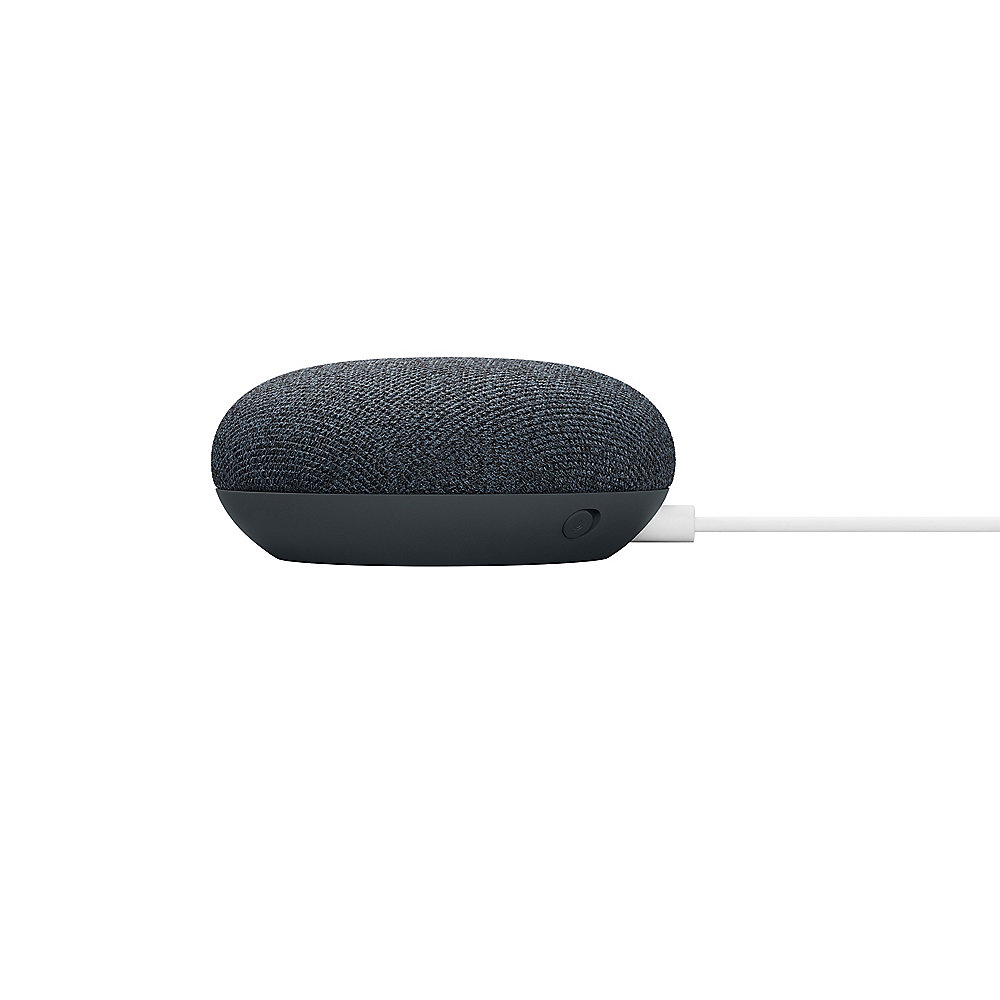 Google Nest Mini Karbon - Smarter Lautsprecher mit Sprachsteuerung