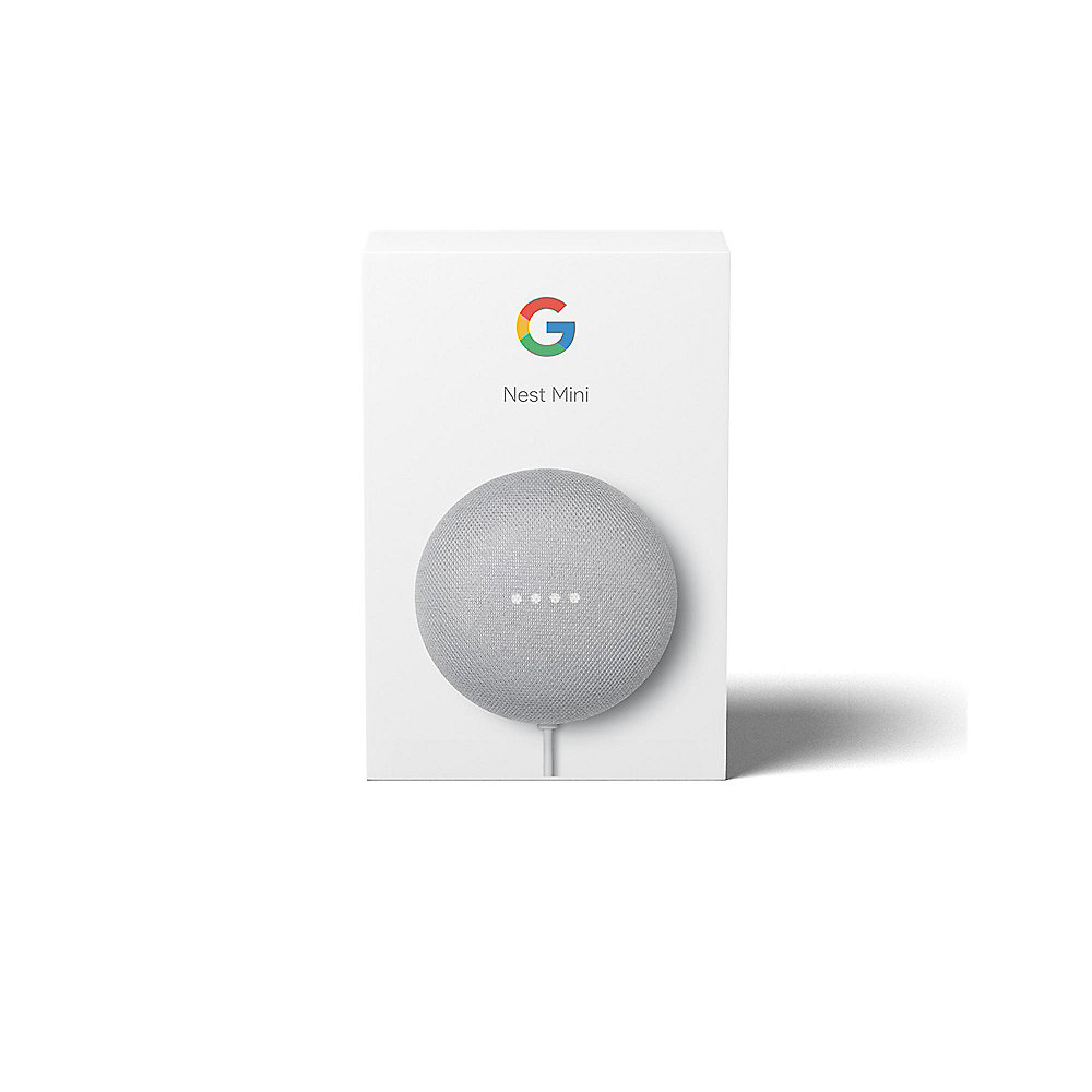 Google Nest Mini Kreide - Smarter Lautsprecher mit Sprachsteuerung