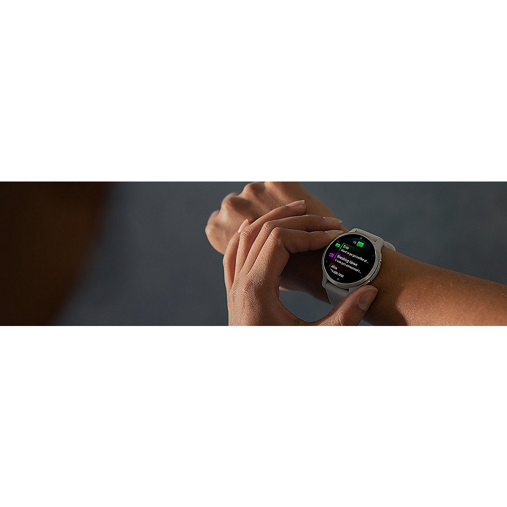 Garmin Venu 2S GPS-Multisportuhr Weiss/Rosegold Smartwatch