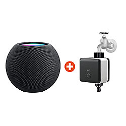 Apple HomePod mini spacegrau + Eve Aqua - Smarte Bew&auml;sserungssteuerung
