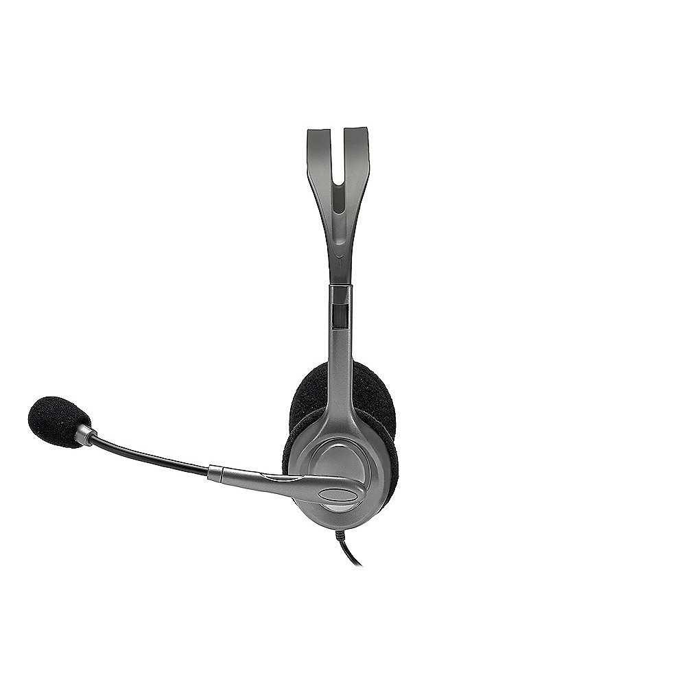 Logitech H110 Kabelgebundenes Beidseitiges Headset Stereo 3,5mm Klinke Silber