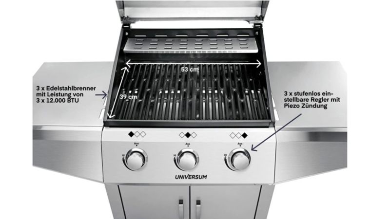 Universum Gasgrill GG 300 20 für nur 179€ inkl. Versand statt 245€