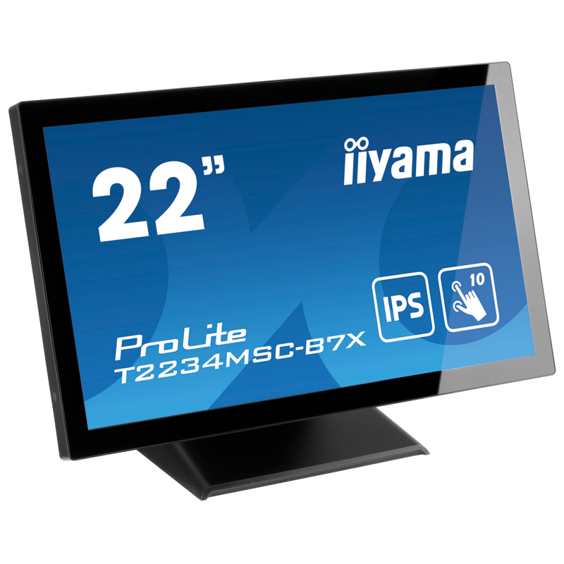 Iiyama  ProLite T2234MSC-B7X 54,6cm (21,5″) FHD IPS 10-Punkt Multitouch-Monitor | 04948570118359
