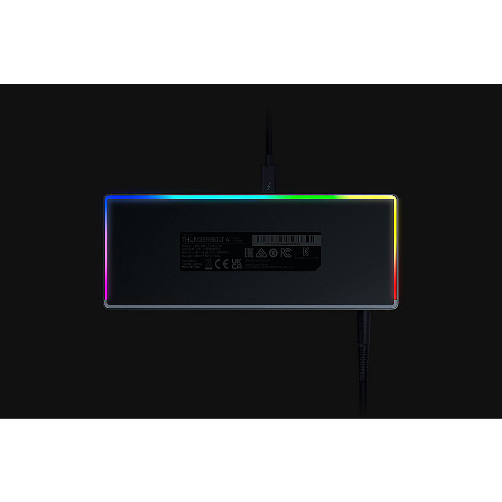 Razer Thunderbolt 4 Dock Chroma Dockingstation 4x TB4, 3x USB 3.2, Gigabit LAN