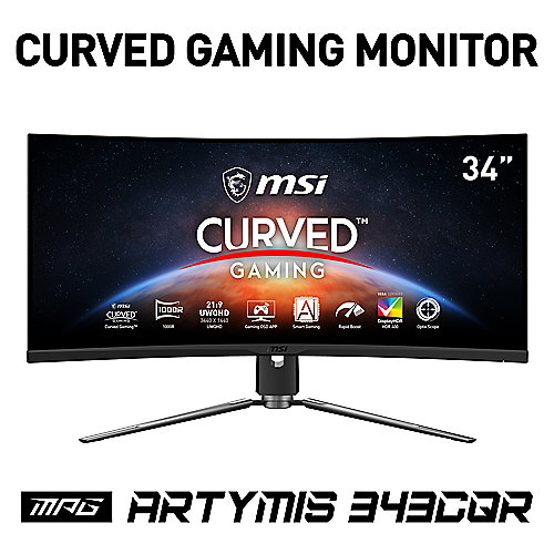 MSI MPG ARTYMIS 343CQRDE 86,4cm (34") UWQHD VA Gaming Monitor HDMI/DP/USB-C