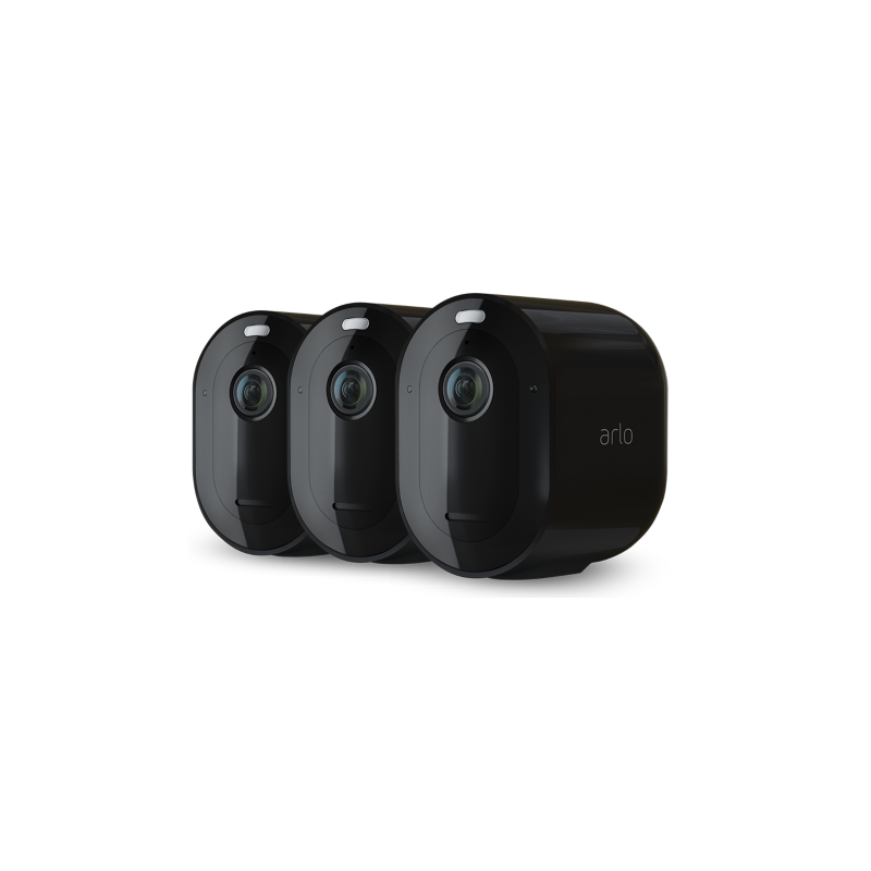 Arlo  Pro4 WLAN Überwachungskamera 2K, 3er Set funktioniert ohne SmartHub schwarz | 00193108143073
