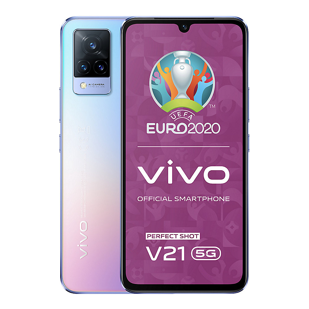 Vivo V21 5G Smartphone 8/128GB sunset dazzle Dual-SIM Android 11.0
