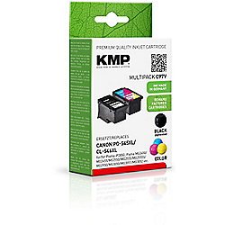 KMP Tintenpatronen Multipack ersetzt Canon PG-545XL + CL-546XL (BK + Farbig)