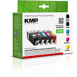 KMP Tintenpatronen Multipack ersetzt Canon CLI-571BK/C/M/Y XL + PGI-570PGBK XL
