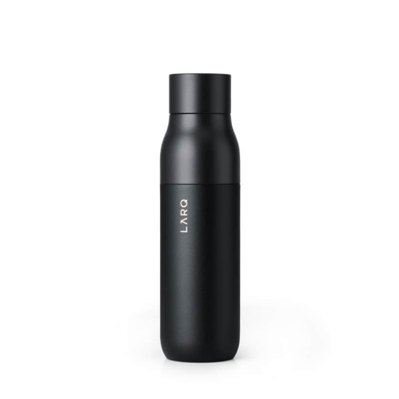 LARQ Inc. LARQ Bottle PureVis Obsidian Black 500ml rostfreier Stahl UV-C-LED Flasche | 01230000028011