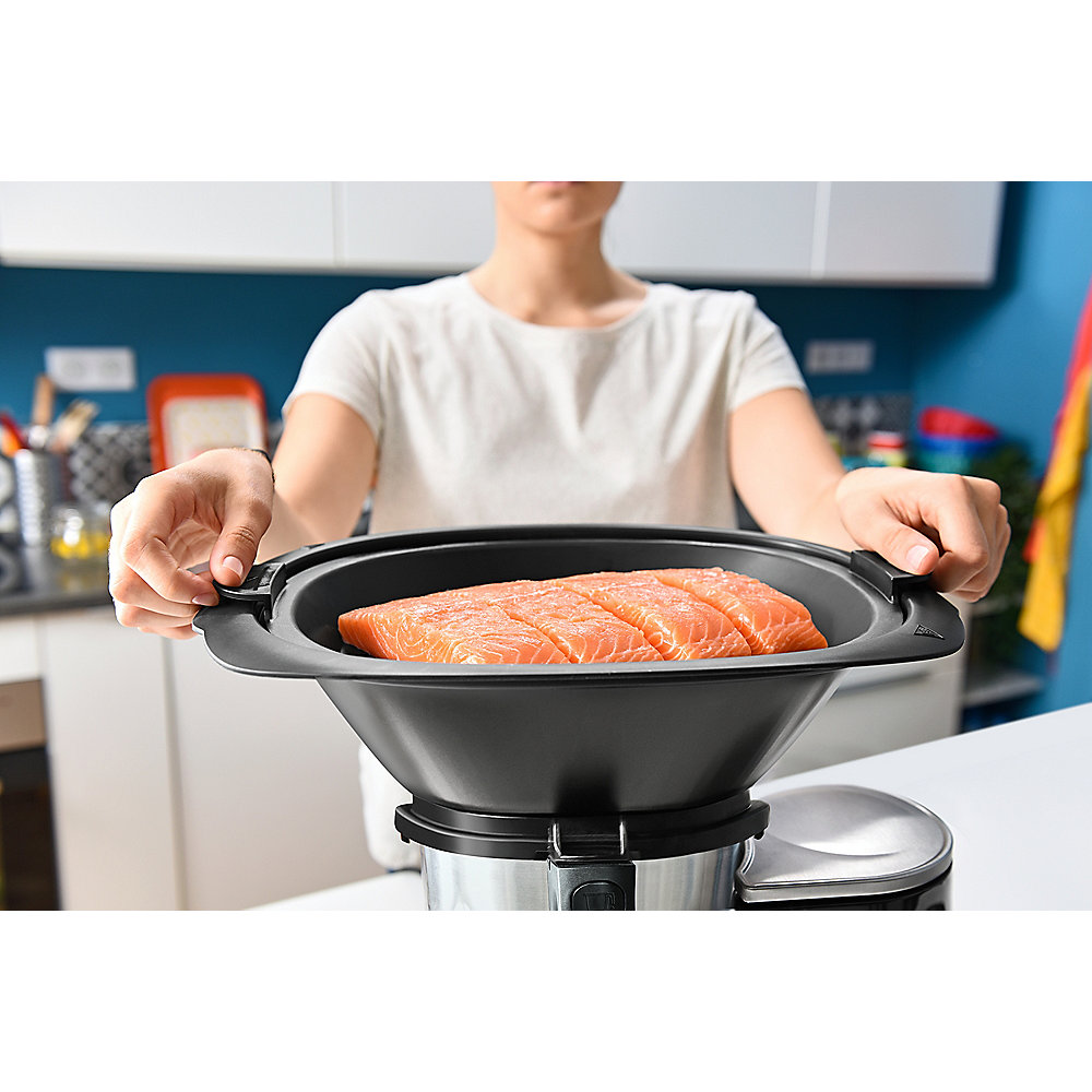 Moulinex HF456 ClickChef Küchenmaschine mit Kochfunktion