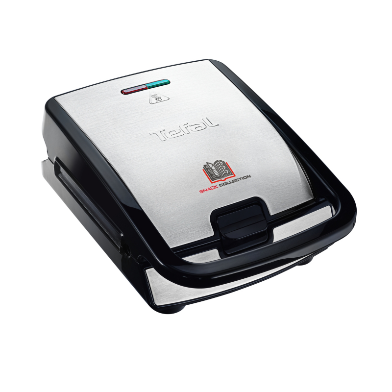 Tefal  SW854D Waffeleisen Snack Collection 700W 4 Platten Schwarz/Edelstahl | 03045386371204
