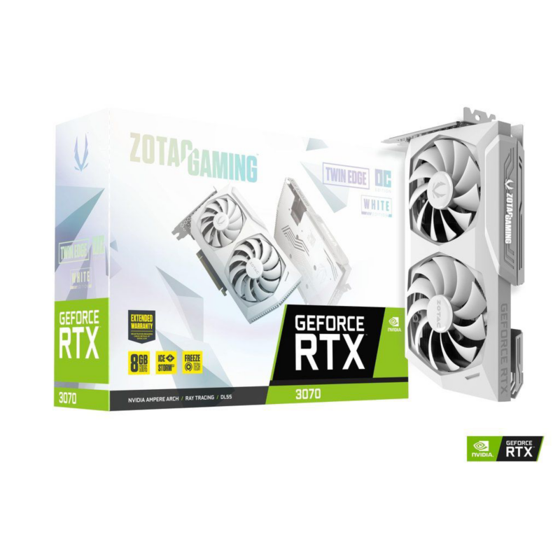Zotac  GAMING GeForce RTX 3070 Twin Edge OC White 8GB GDDR6 Grafikkarte 3xDP/HDM | 04895173623448