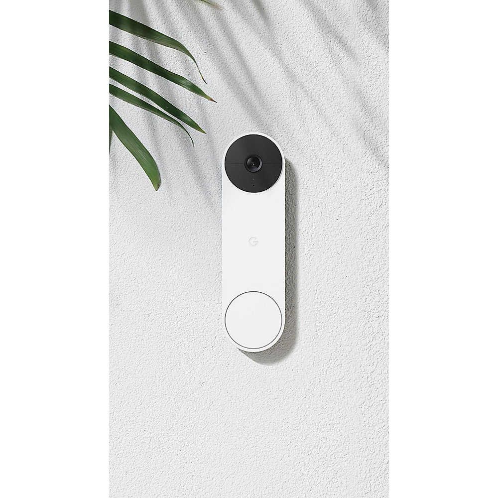 Google Nest Doorbell - drahtlose Video-Türklingel + Nest Mini (2.Gen) Karbon