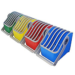 LocknCharge Small Basket Tragekorb bis 11&quot; 4 St&uuml;ck blau, gelb, gr&uuml;n, rot