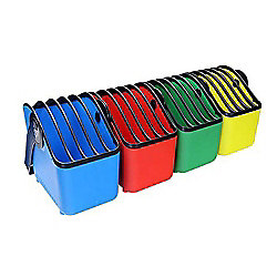 LocknCharge Small Basket Tragekorb bis 13&quot; 4 St&uuml;ck blau, gelb, gr&uuml;n, rot