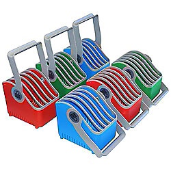 LocknCharge Small Basket Tragekorb bis 11&quot; 6 St&uuml;ck blau, gr&uuml;n, rot