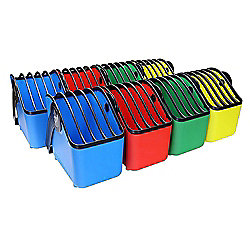LocknCharge Large Basket Tragekorb bis 13&quot; 8 St&uuml;ck blau, gelb, gr&uuml;n, rot
