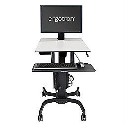 Ergotron WorkFit-C Single LD mobiler Steh-Sitz Arbeitsplatz bis 30&quot; TFT