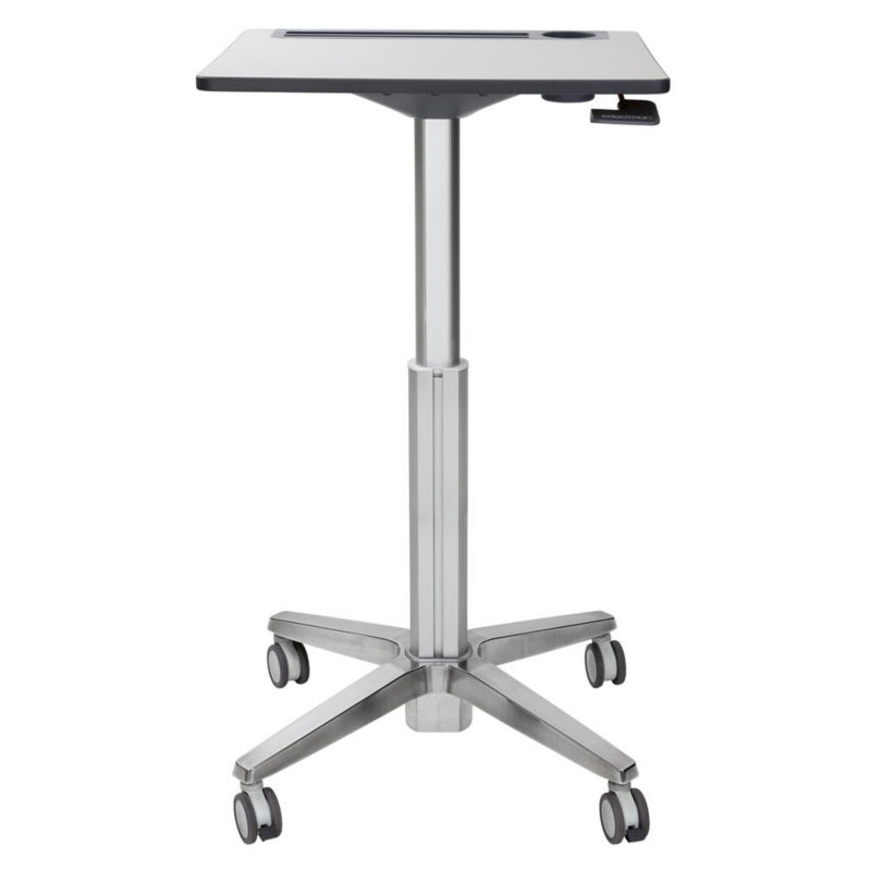 Ergotron  LearnFit mobiler Steh-Sitz Tisch mit 40,6cm Höhenverstellung 88-129cm | 00698833048889