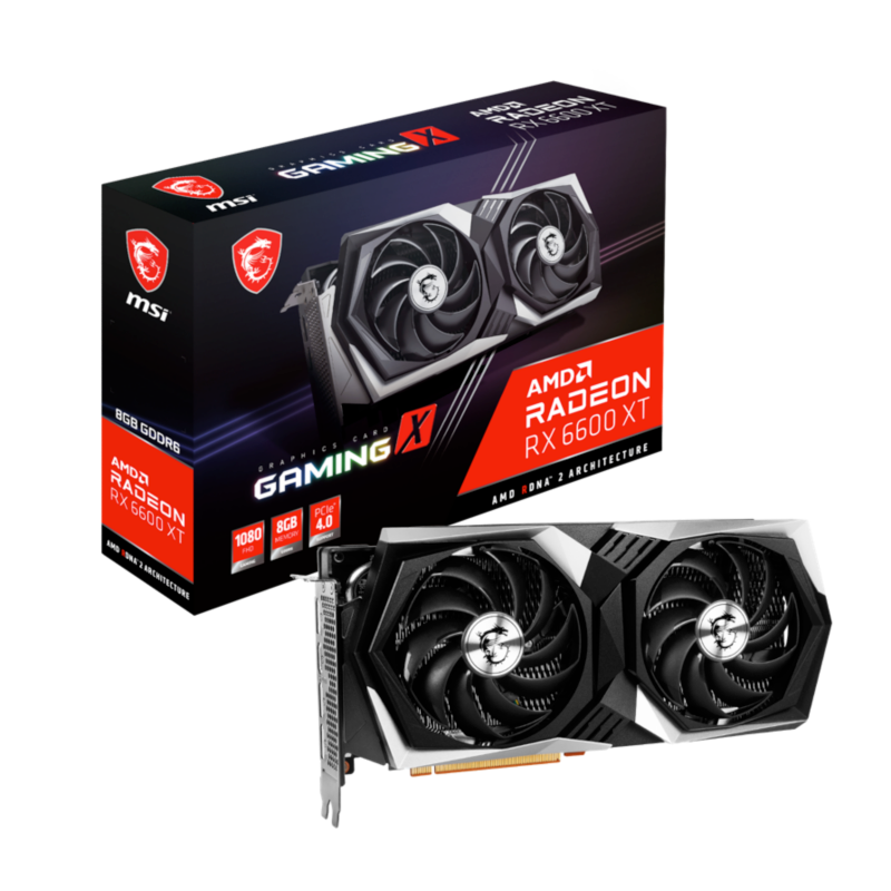 MSI  AMD Radeon RX 6600 XT Gaming X 8GB Grafikkarte GDDR6 HDMI/3x DP | 04719072861377