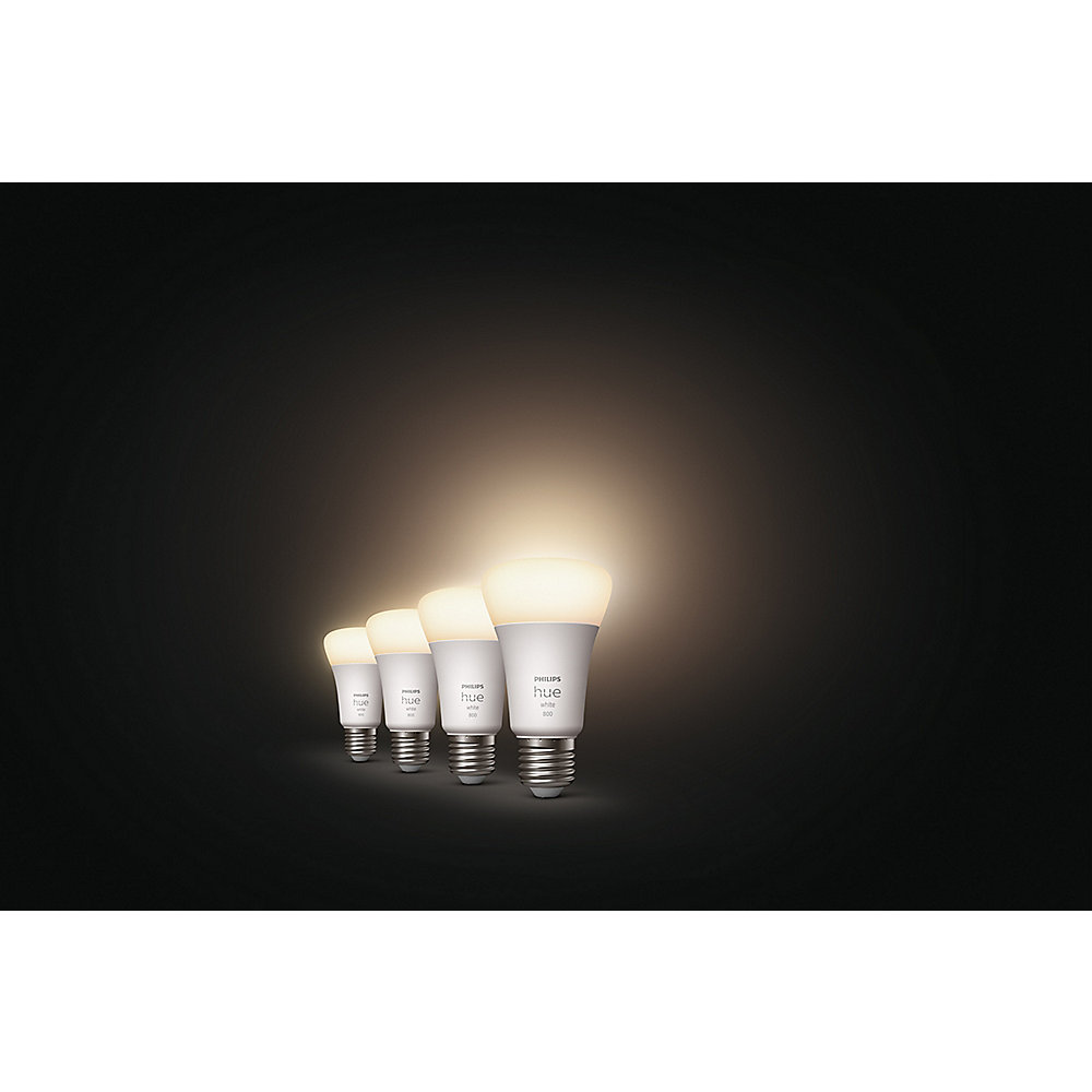 Philips Hue White E27 Viererpack 4x800lm 60W